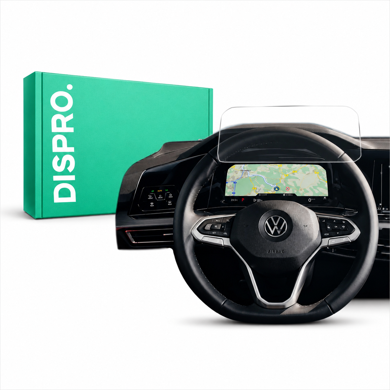 DISPRO Displayschutzfolie Volkswagen Golf 8 – Matt Anti-Fingerabdruck