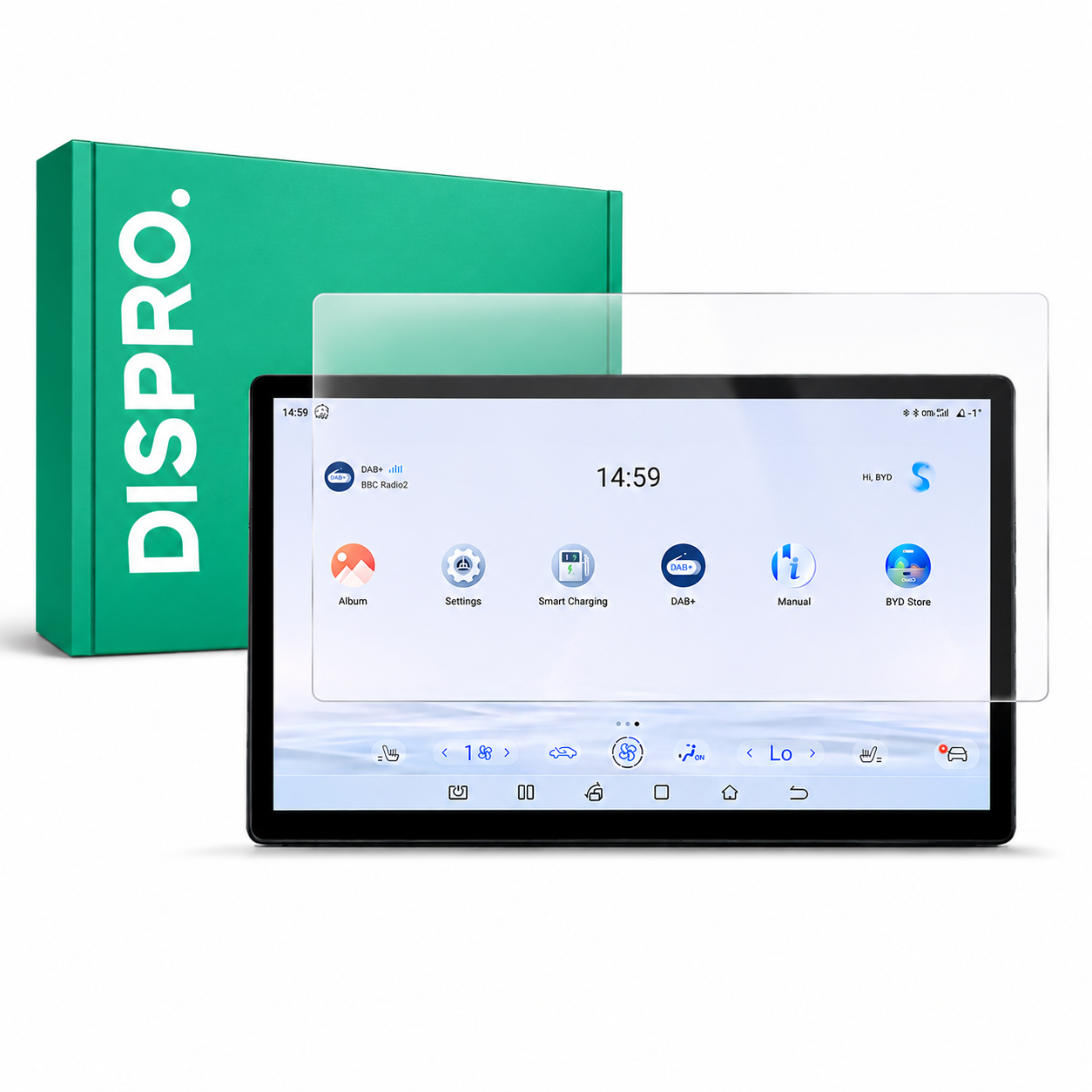 DISPRO Skjermbeskytter BYD Dolphin (2024+) 15.6"